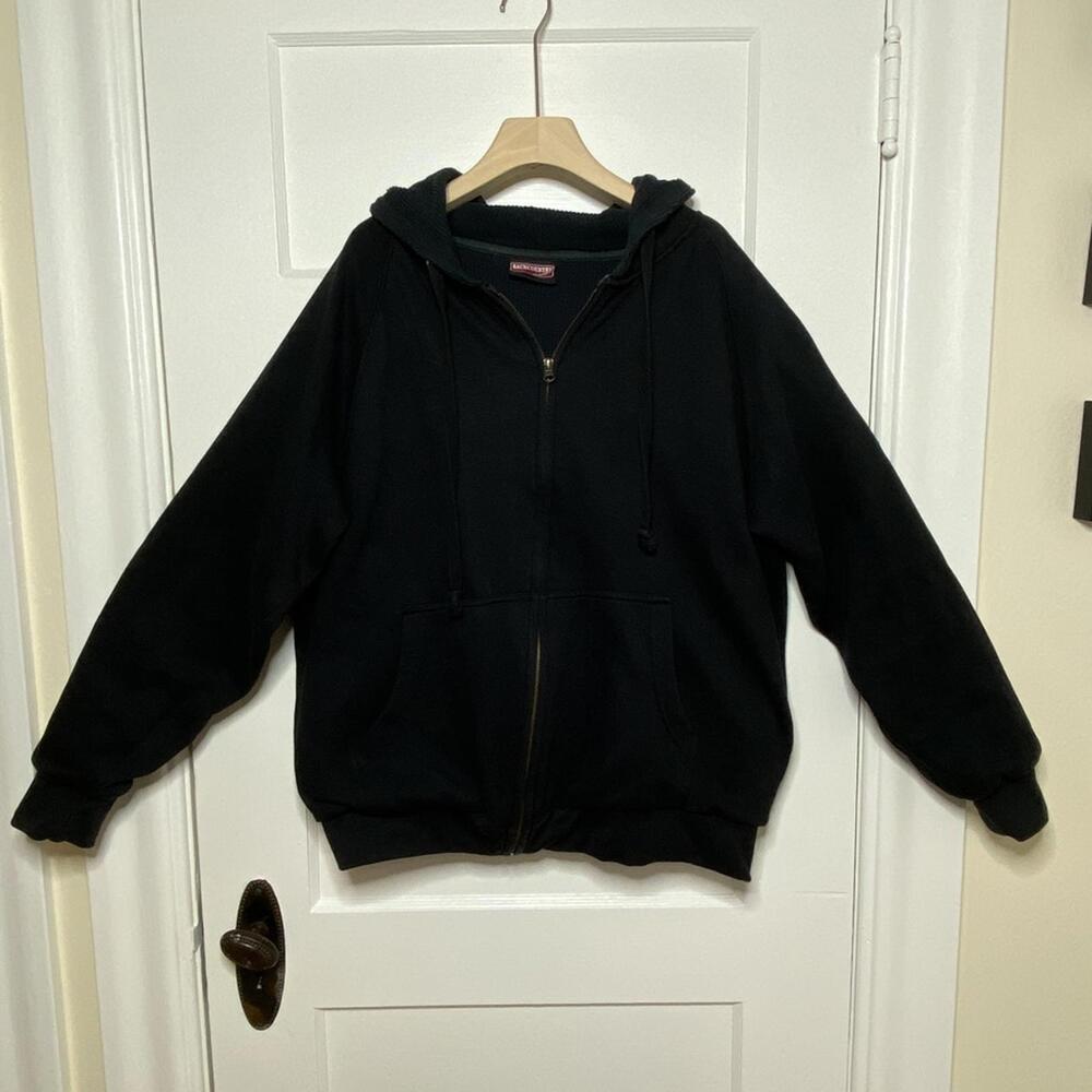Backcountry Zip-Up Hoodie Sweatshirt Men's Large Cabincore Gorpcore Outdoor